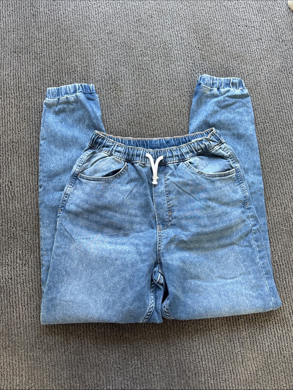 H&M Light Blue Relaxed Jogger Jeans